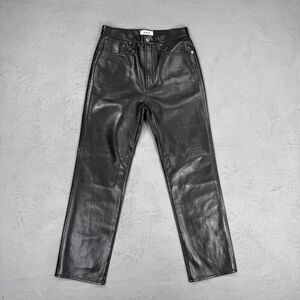 AGOLDE Recycled Leather Fitted 90's Pants Women's 28